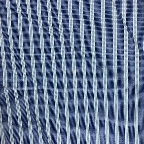 L.L Bean Men’s Button-Down Dress Wrinkle Resistance Shirt Blue and White Striped - Picture 2 of 4